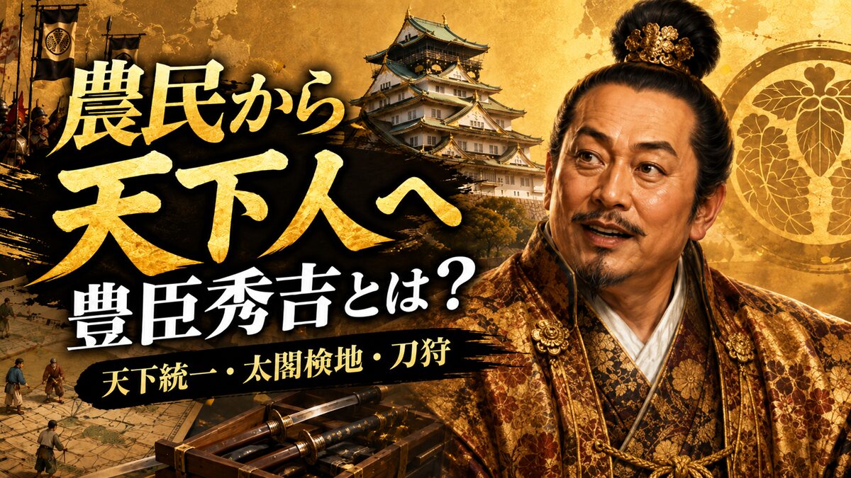 豊臣秀吉は何をした人？秀吉AIと一緒に簡単に分かりやすくまとめてみた
