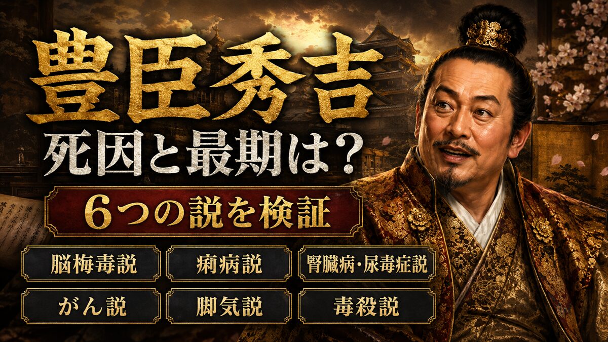 豊臣秀吉の死因と最期は？秀吉AIと6つの説を検証してみた