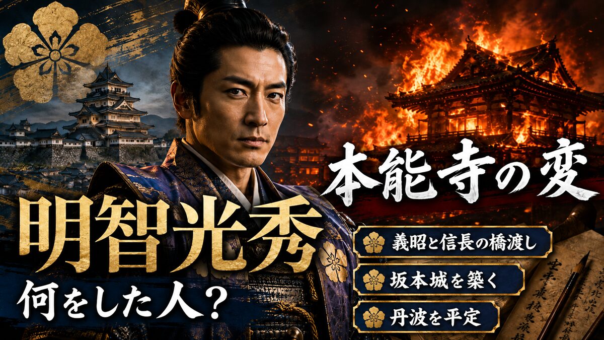 明智光秀は何をした人？光秀AIと一緒に簡単に分かりやすくまとめてみた