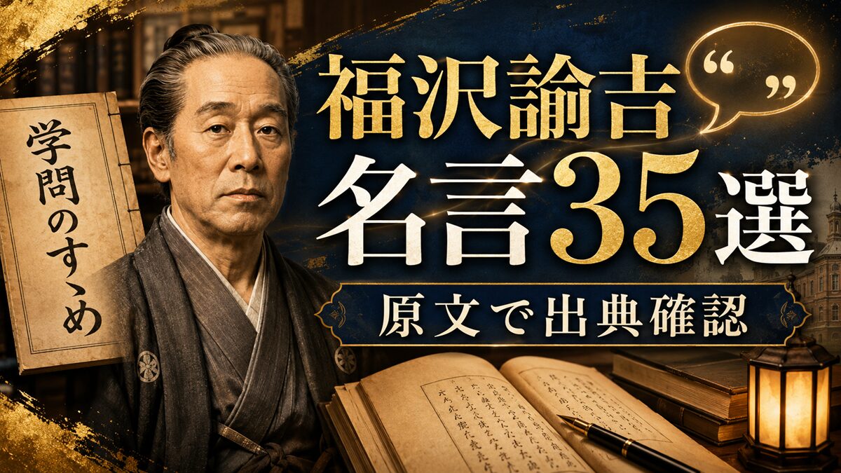 福沢諭吉の名言35選！諭吉AIと『学問のすゝめ』の原文を追いかけてみた