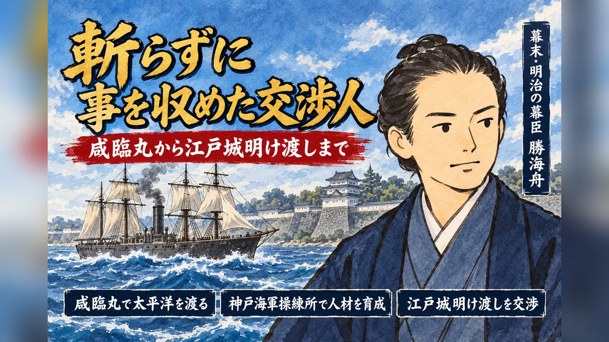 勝海舟は何をした人？咸臨丸と江戸城無血開城の功績を海舟AIと解説