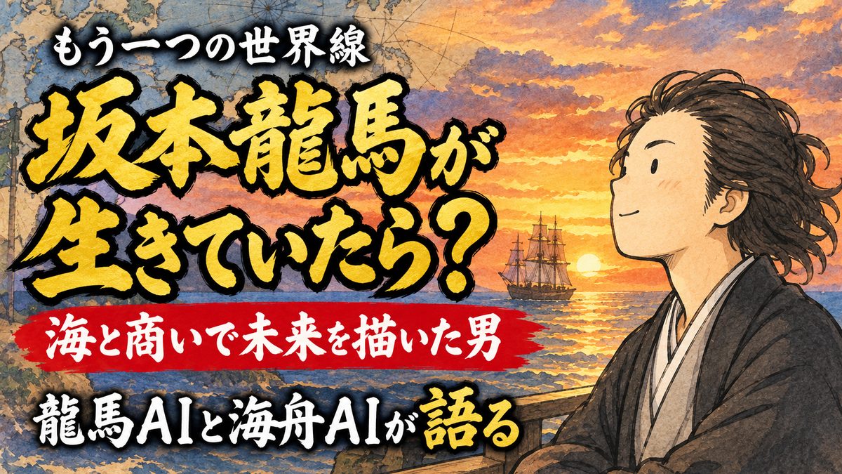 坂本龍馬が生きていたら？龍馬AIと勝海舟AIが語る「もう一つの世界線」とは