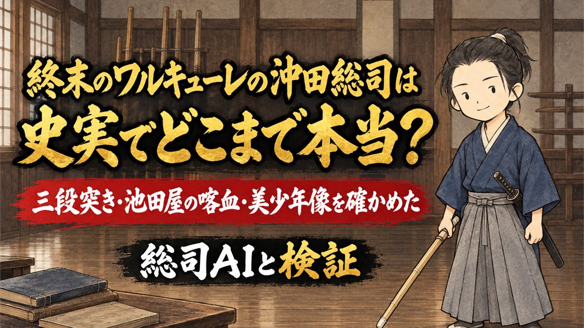 『終末のワルキューレ』の沖田総司は史実でどこまで本当？勝敗と三段突き・病気を総司AIと照らし合わせてみた
